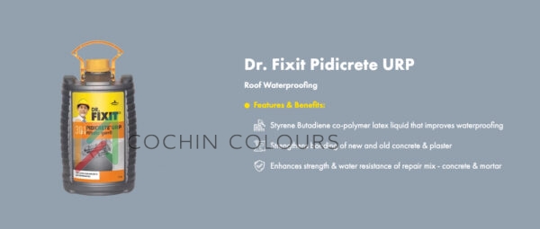 Dr. Fixit Pidicrete URP - Roof Waterproofing by Cochin Colours