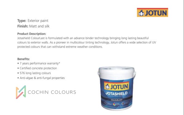 Jotun Jotashield ColourLast: Weather-Resistant Paint